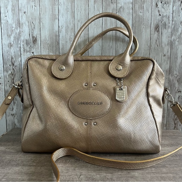 Longchamp HTF Gold Quadri Women´s Bag